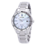 Citizen Marine Lady Eco-Drive Crystal  Mother of Pearl Dial Watch FE6170-88D - The Watches Men & Co