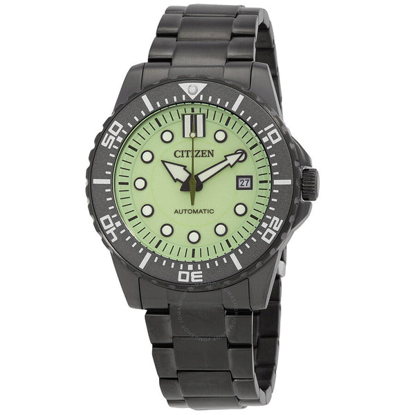 Citizen Mechanical Automatic Green Dial Watch NJ0177-84X - The Watches Men & Co