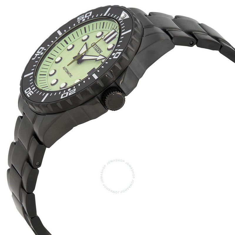 Citizen Mechanical Automatic Green Dial Watch NJ0177-84X - The Watches Men & Co #2