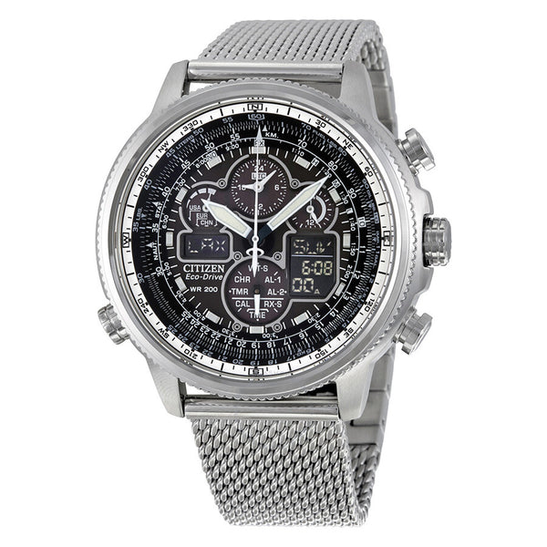 Citizen Navihawk UTC Eco-Drive Chronograph Men's Watch JY8030-83E - The Watches Men & Co