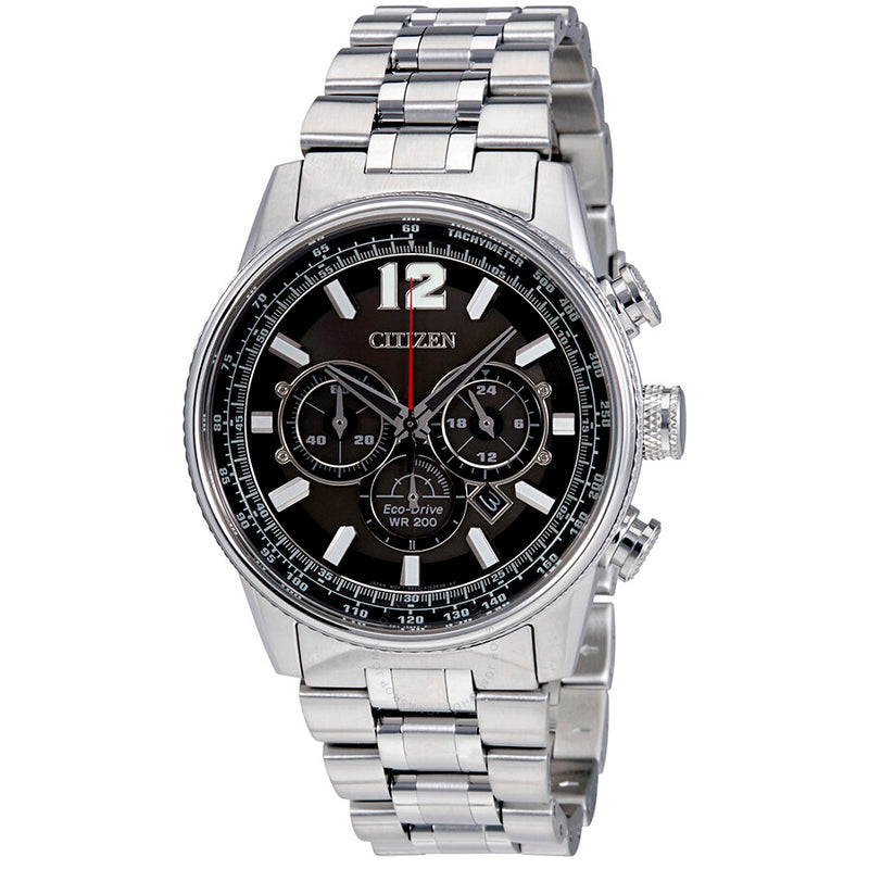 Citizen Nighthawk Chronograph Black Dial Men's Watch CA4370-52E - The Watches Men & Co