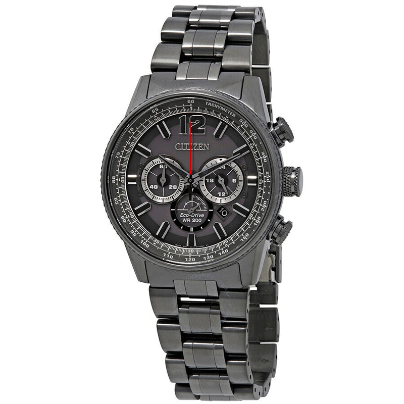 Citizen Nighthawk Chronograph Charcoal Grey Dial Men's Watch CA4377-53H - The Watches Men & Co