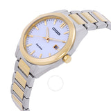 Citizen Octangle Eco-Drive White Dial Two-Tone Men's Watch BM7624-82A - The Watches Men & Co #2