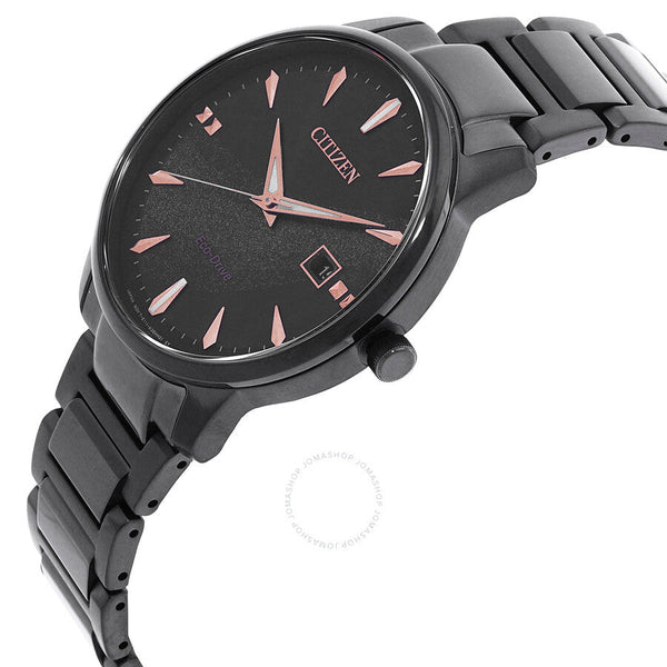 Citizen Pair Eco-Drive Black Dial Men's Watch BM7595-89E - The Watches Men & Co #2