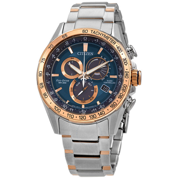 Citizen PCAT Chronograph Eco-Drive Blue Dial Men's Watch CB5916-59L - The Watches Men & Co