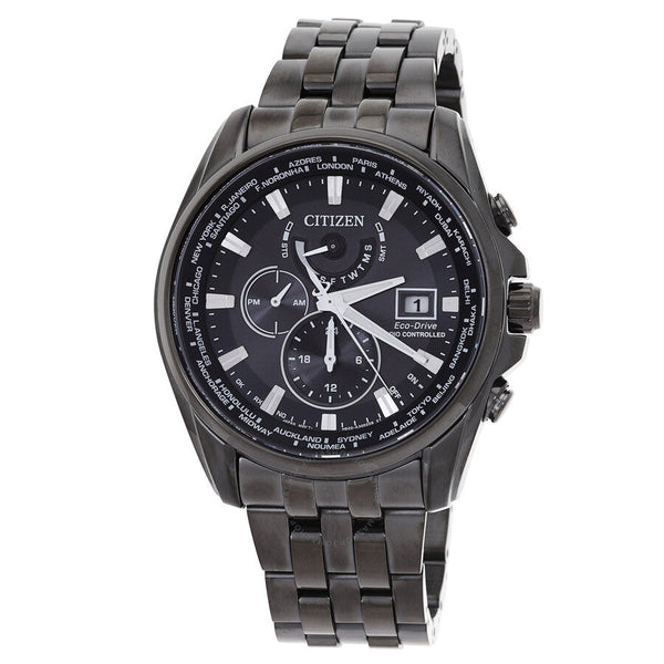 Citizen Perpetual Alarm Chronograph Quartz Black Dial Men's Watch AT9127-80E - The Watches Men & Co