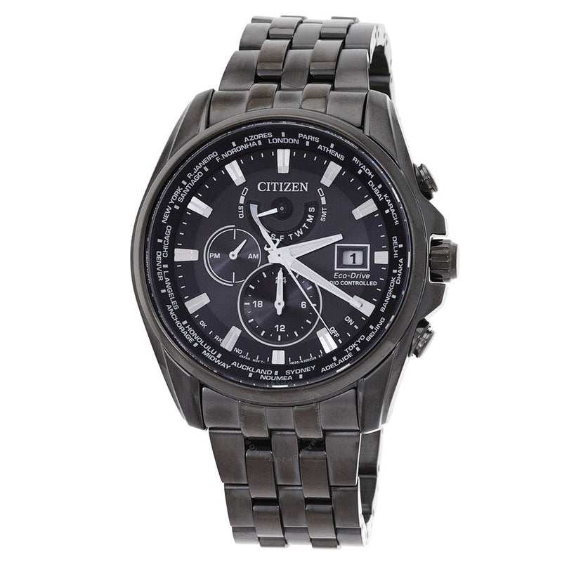 Citizen Perpetual Alarm Chronograph Quartz Black Dial Men's Watch AT9127-80E - The Watches Men & Co