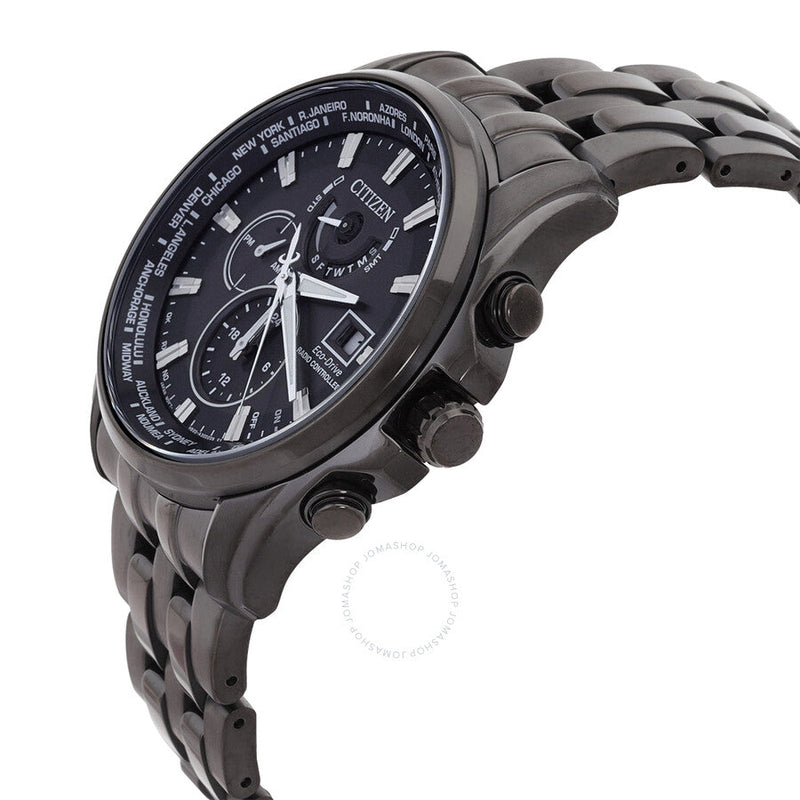 Citizen Perpetual Alarm Chronograph Quartz Black Dial Men's Watch AT9127-80E - The Watches Men & Co #2