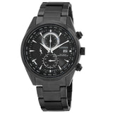 Citizen Perpetual Alarm World Time Chronograph GMT Black Dial Men's Watch AT8265-81E - The Watches Men & Co