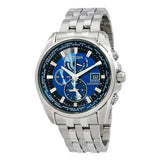 Citizen Perpetual Alarm World Time GMT Eco-Drive Blue Dial Men's Watch AT9120-89L - The Watches Men & Co