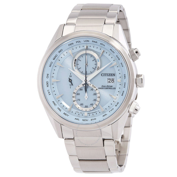Citizen Perpetual World Time Chronograph Blue Dial Men's Watch AT8260-85M - The Watches Men & Co