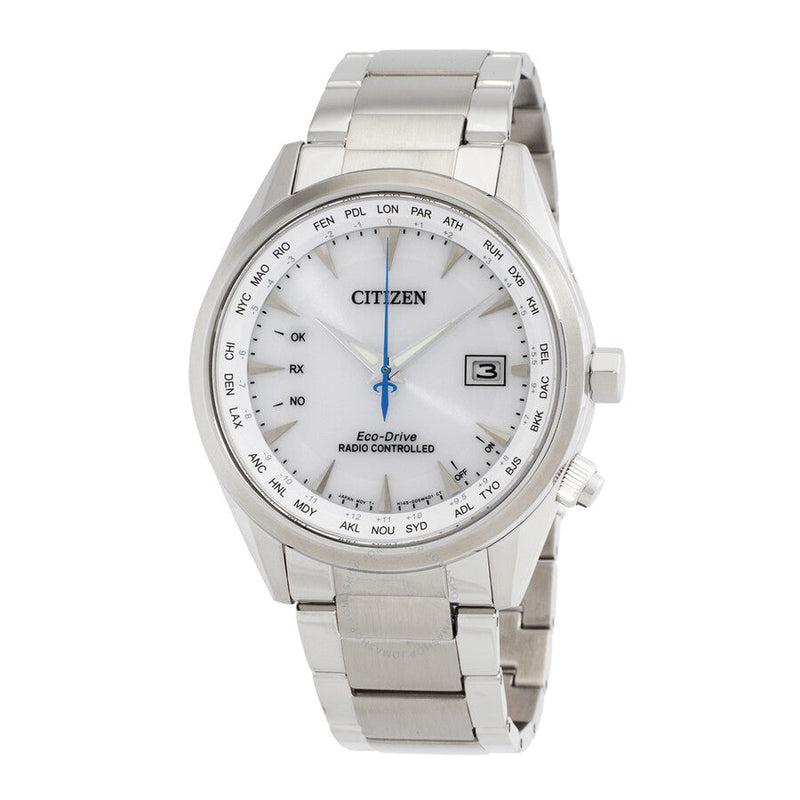 Citizen Perpetual World Time GMT White Dial Men's Watch CB0270-87A - The Watches Men & Co