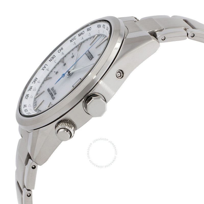 Citizen Perpetual World Time GMT White Dial Men's Watch CB0270-87A - The Watches Men & Co #2