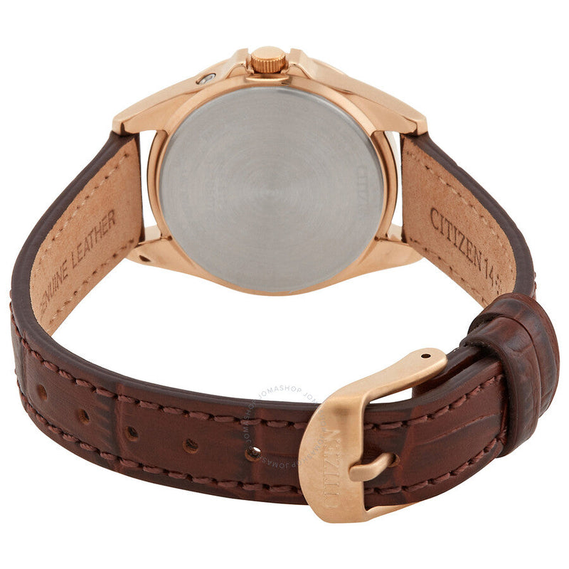 Citizen Perpetual World Time White Dial Ladies Watch EC1183-16A - The Watches Men & Co #3