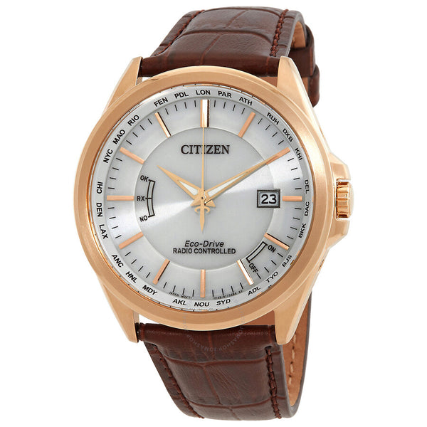 Citizen Perpetual World Time White Dial Men's Watch CB0253-19A - The Watches Men & Co