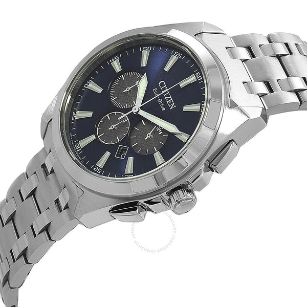 Citizen Peyten Chronograph Eco-Drive Blue Dial Men's Watch CA4510-55L - The Watches Men & Co #2