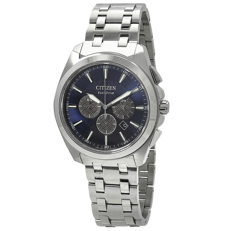 Citizen Peyten Chronograph Eco-Drive Blue Dial Men's Watch CA4510-55L - The Watches Men & Co