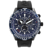 Citizen Promaster Air A-T Perpetual Alarm World Time Chronograph GMT Blue Dial Men's Watch CB5006-02L - The Watches Men & Co