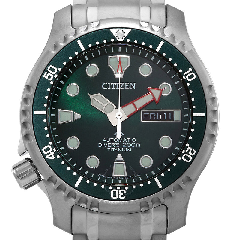 Citizen Promaster Automatic Green Dial Men's Watch NY0100-50X - The Watches Men & Co #4