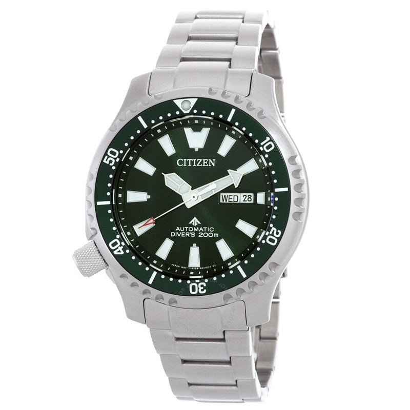 Citizen Promaster Dive Automatic Green Dial Men's Watch NY0151-59X - The Watches Men & Co