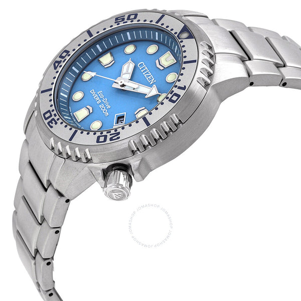 Citizen Promaster Dive Eco-Drive Light Blue Dial Men's Watch BN0165-55L - The Watches Men & Co #2