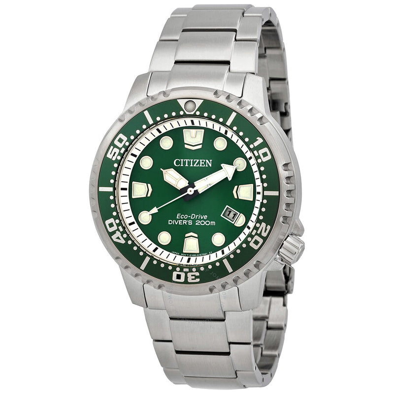 Citizen Promaster Eco-Drive Green Dial Men's Watch BN0158-85X - The Watches Men & Co