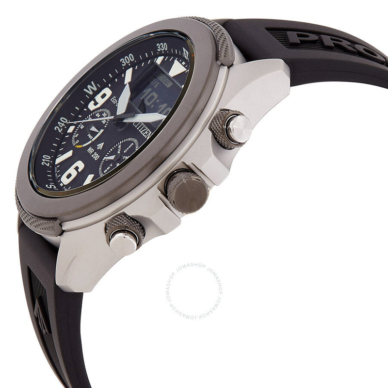 Citizen Promaster Land Chronograph Analog-Digital Black Dial Men's Watch JV100707E - The Watches Men & Co #2