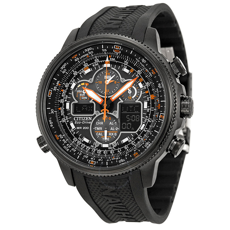 Citizen Promaster Navihawk A-T Eco Drive Black Dial Men's Watch JY8035-04E - The Watches Men & Co