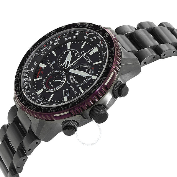 Citizen Promaster Perpetual Alarm World Time Chronograph GMT Black Dial Men's Watch CB5009-55E - The Watches Men & Co #2