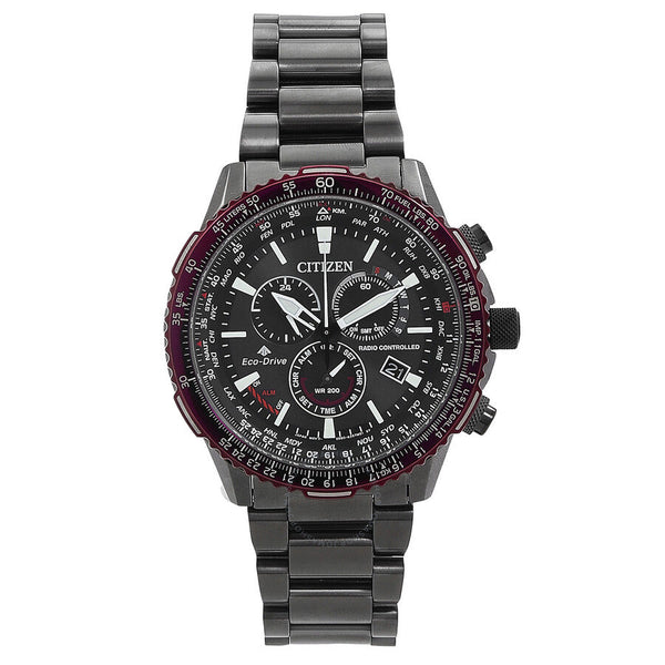 Citizen Promaster Perpetual Alarm World Time Chronograph GMT Black Dial Men's Watch CB5009-55E - The Watches Men & Co