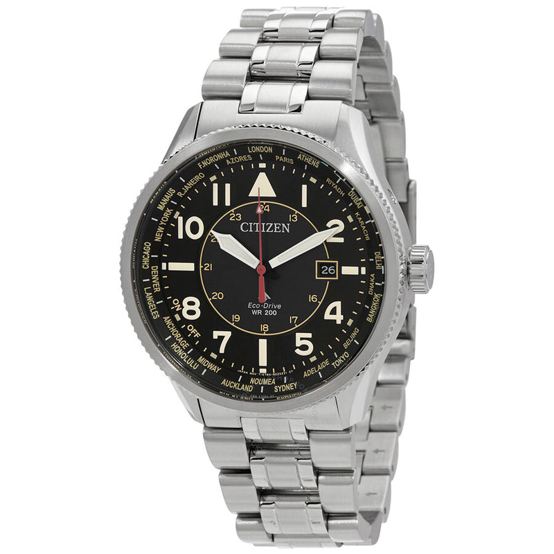 Citizen Promaster Sky World Time Eco-Drive Black Dial Men's Watch BX1010-53E - The Watches Men & Co