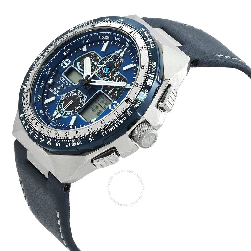 Citizen Promaster Skyhawk A-T Chronograph Blue Dial Men's Watch JY8148-08L - The Watches Men & Co #2