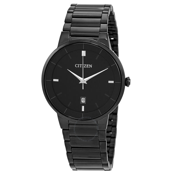 Citizen Quartz Black Dial Black-plated Men's Watch BI5017-50E - The Watches Men & Co