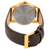 Citizen Quartz Black Dial Dark Brown Leather Men's Watch BI5002-06E - The Watches Men & Co #3