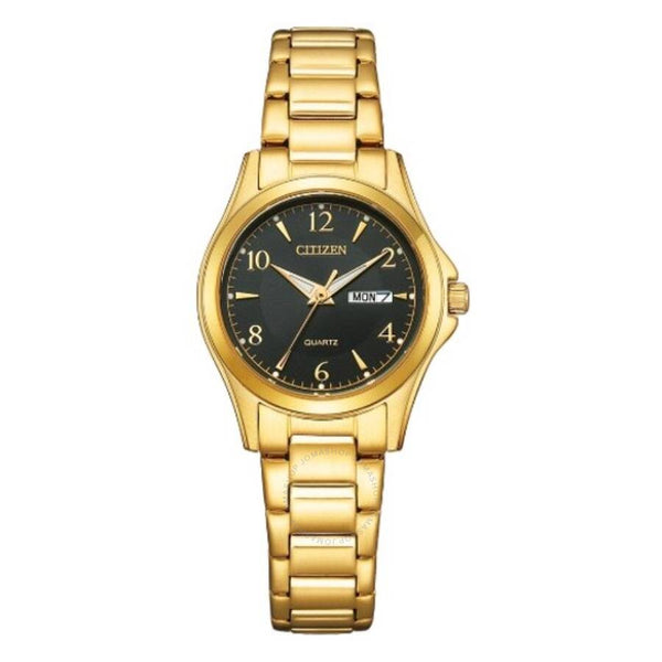 Citizen Quartz Black Dial Ladies Watch EQ0612-58E - The Watches Men & Co