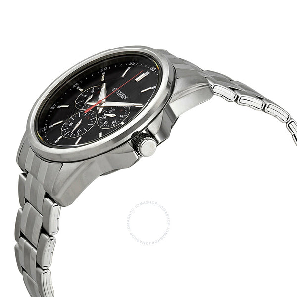 Citizen Quartz Black Dial Stainless Steel Men's Watch AG8340-58E - The Watches Men & Co #2