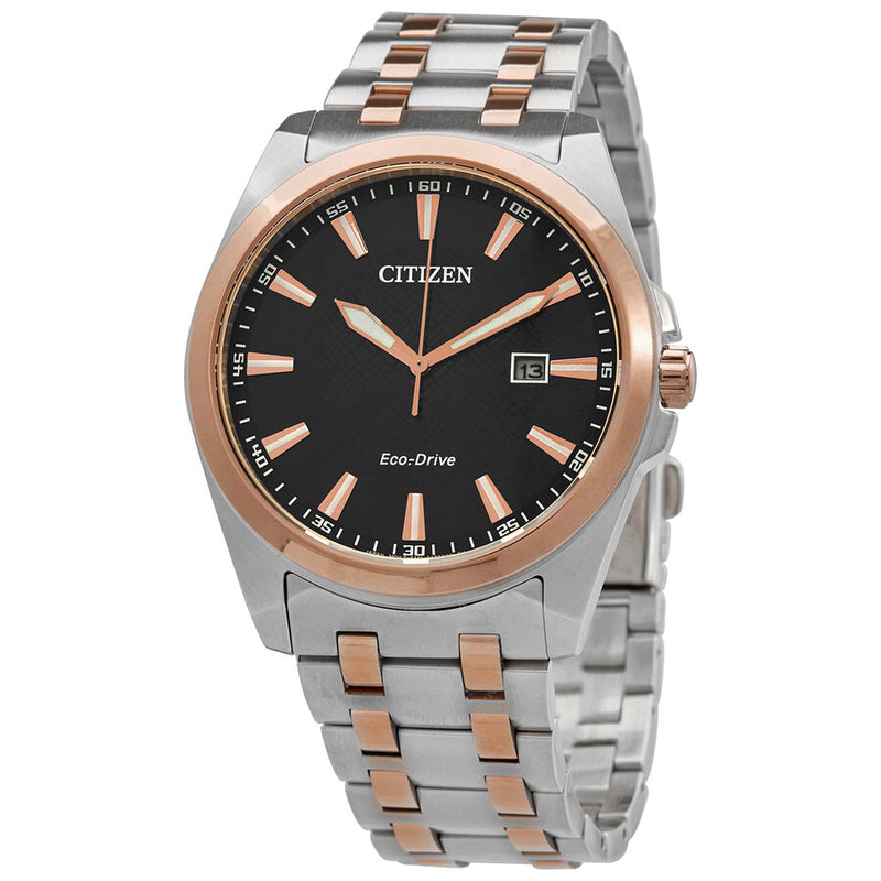 Citizen Peyten Eco-Drive Black Dial Two-tone Men's Watch BM7536-53X - The Watches Men & Co