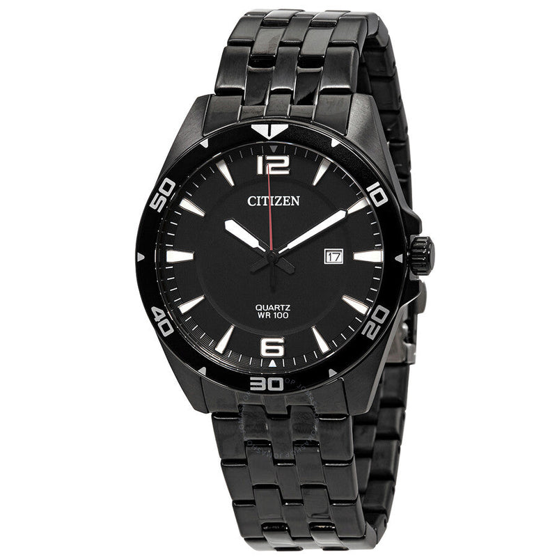 Citizen Quartz Black Dial Black-plated Men's Watch BI5055-51E - The Watches Men & Co