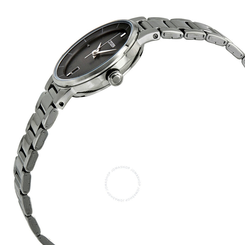 Citizen Quartz Black Dial Stainless Steel Ladies Watch EU6010-53E - The Watches Men & Co #2