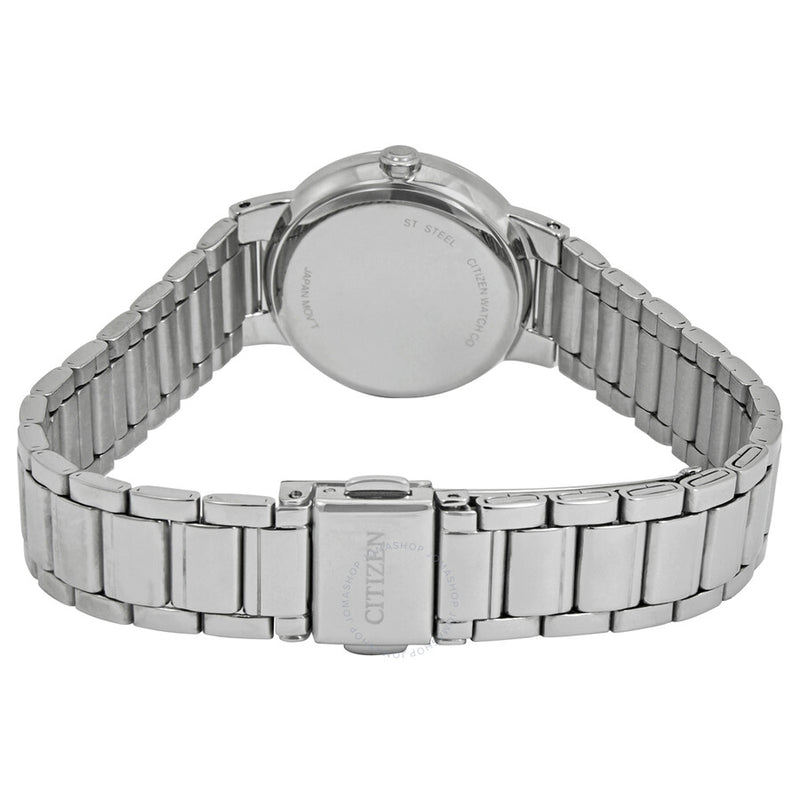 Citizen Quartz Black Dial Stainless Steel Ladies Watch EU6010-53E - The Watches Men & Co #3