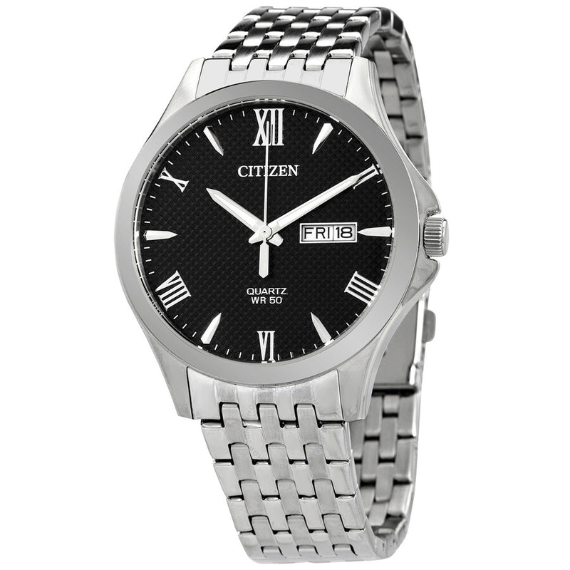 Citizen Quartz Black Dial Stainless Steel Men's Watch BF2020-51E - The Watches Men & Co