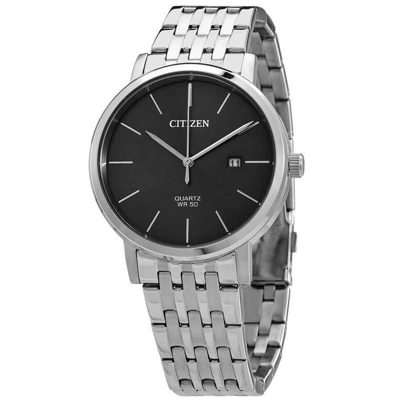 Citizen Quartz Black Dial Stainless Steel Men's Watch BI5070-57H - The Watches Men & Co