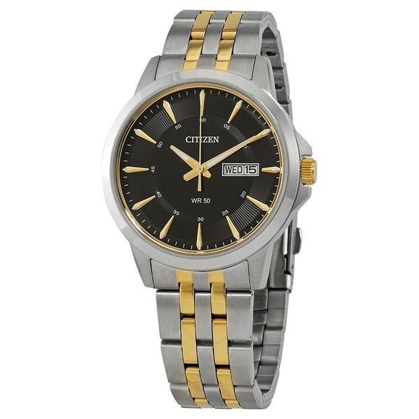 Citizen Quartz Black Dial Two-tone Men's Watch BF2018-52E - The Watches Men & Co