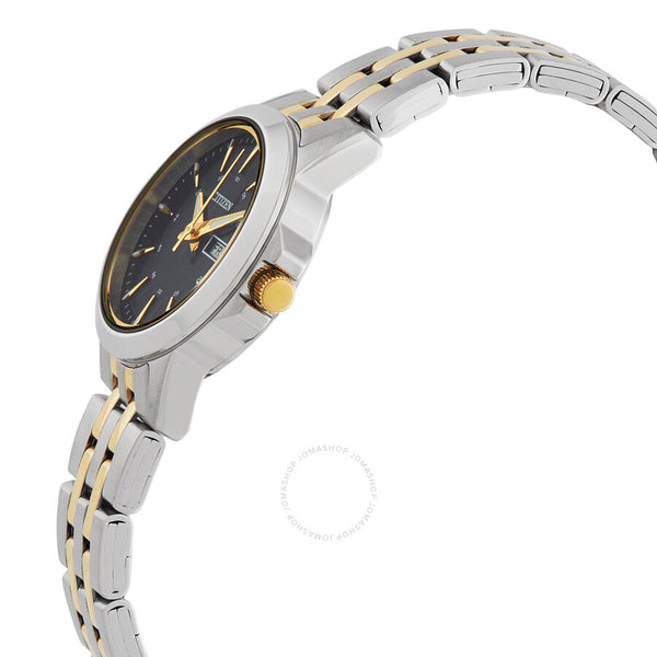 Citizen Quartz Black Dial Two-tone Ladies Watch EQ0608-55E - The Watches Men & Co #2