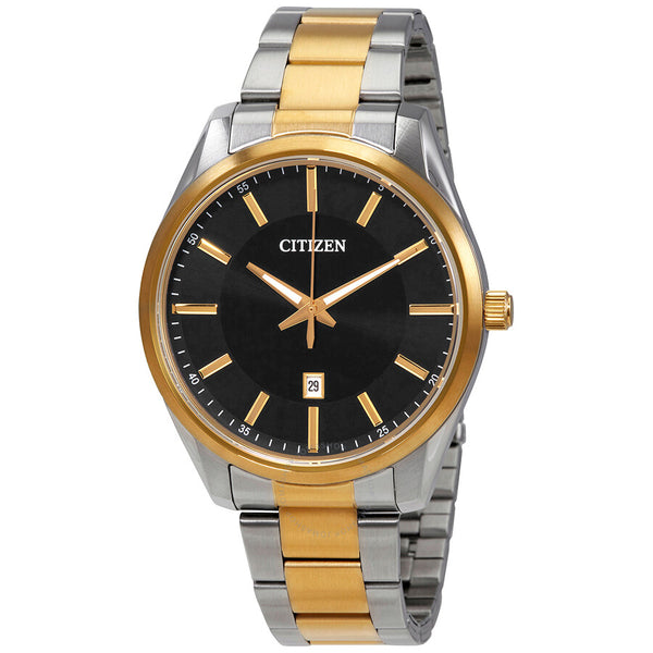Citizen Quartz Black Dial Two-tone Men's Watch BI1034-52E - The Watches Men & Co