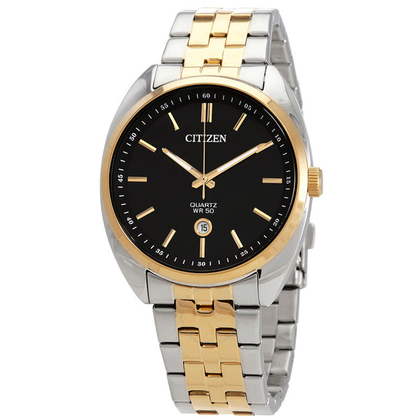 Citizen Quartz Black Dial Two-tone Men's Watch BI5094-59E - The Watches Men & Co
