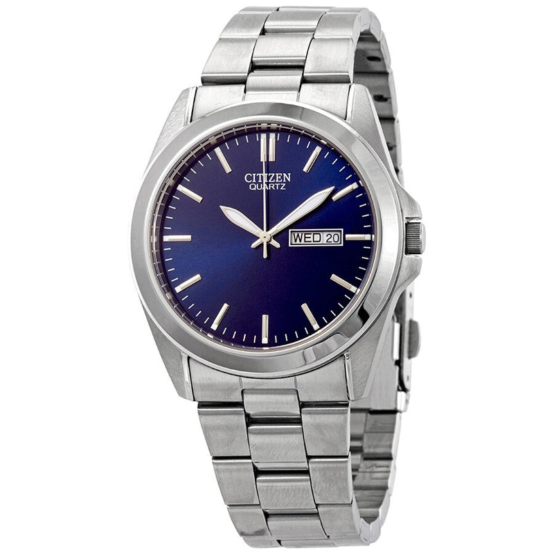 Citizen Quartz Blue Dial Stainless Steel Men's Watch BF0580-57L - The Watches Men & Co