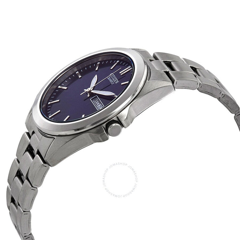 Citizen Quartz Blue Dial Stainless Steel Men's Watch BF0580-57L - The Watches Men & Co #2