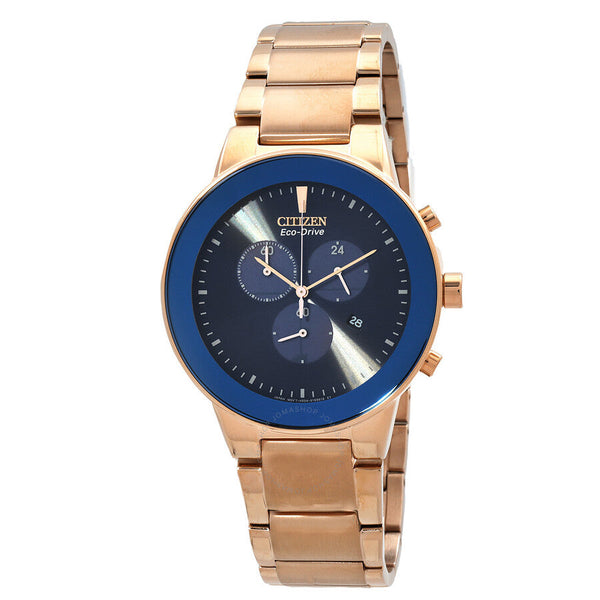 Citizen Quartz Blue Dial Watch AT2243-87L - The Watches Men & Co