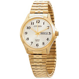 Citizen Quartz Champagne Dial Gold-tone Men's Watch BF5002-99P - The Watches Men & Co